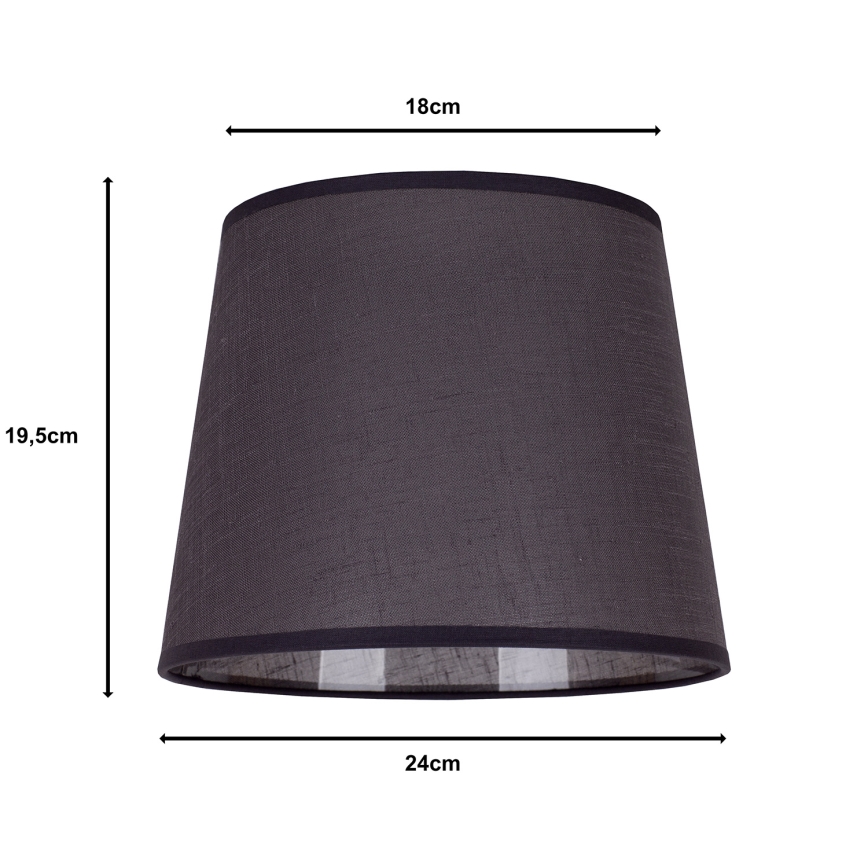 Duolla - Abažur za stonu lampu CLASSIC M E27 pr. 24 cm antracit