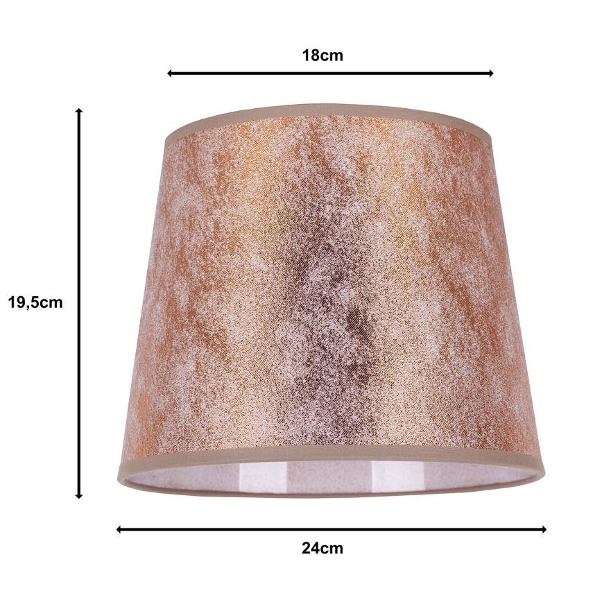 Duolla - Abažur za stonu lampu CLASSIC M E27 pr. 24 cm bakrena