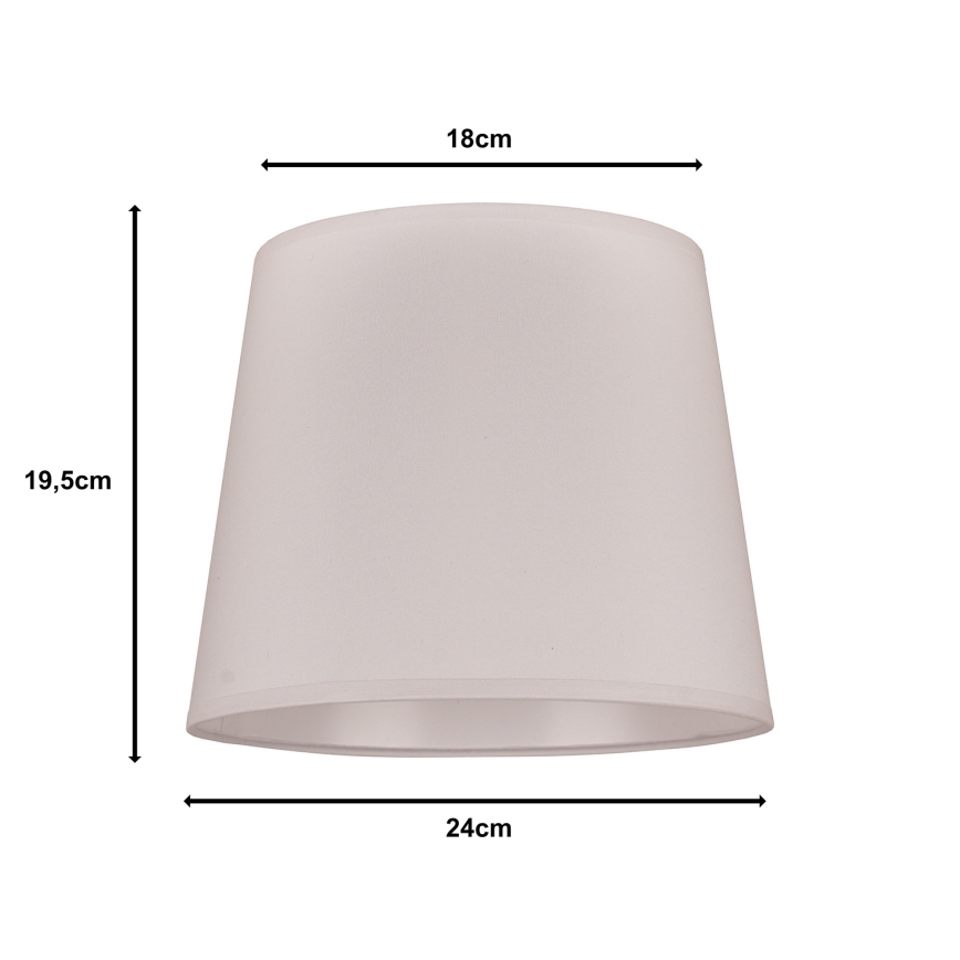 Duolla - Abažur za stonu lampu CLASSIC M E27 pr. 24 cm bela