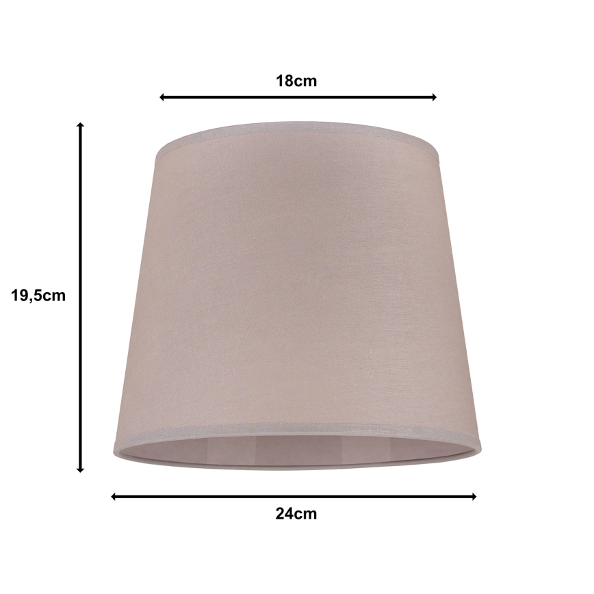 Duolla - Abažur za stonu lampu CLASSIC M E27 pr. 24 cm bež