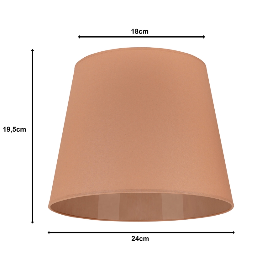 Duolla - Abažur za stonu lampu CLASSIC M E27 pr. 24 cm braon