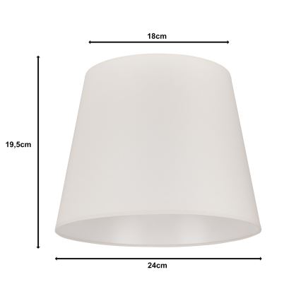 Duolla - Abažur za stonu lampu CLASSIC M E27 pr. 24 cm kremasta