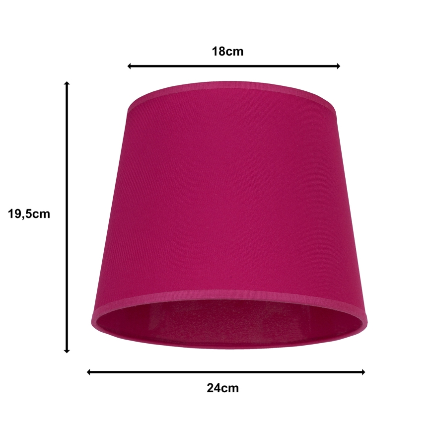 Duolla - Abažur za stonu lampu CLASSIC M E27 pr. 24 cm roze