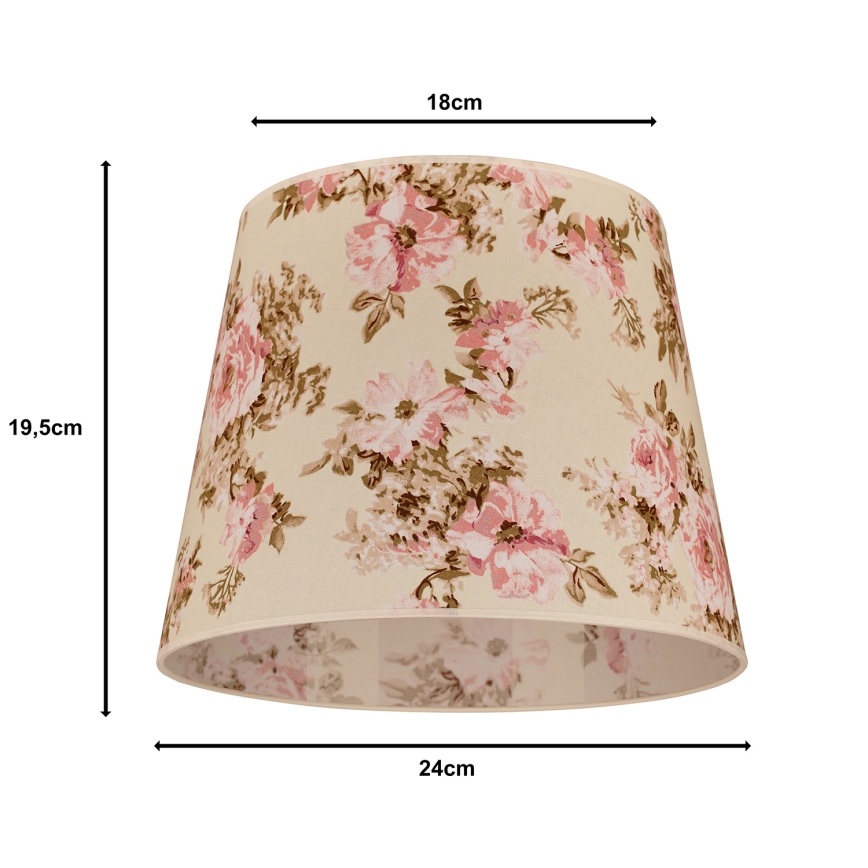Duolla - Abažur za stonu lampu CLASSIC M E27 pr. 24 cm ruža