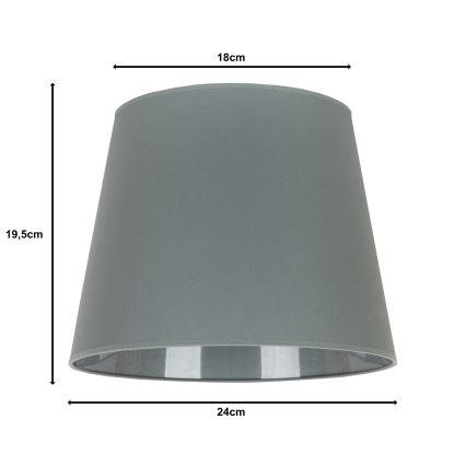 Duolla - Abažur za stonu lampu CLASSIC M E27 pr. 24 cm sivo