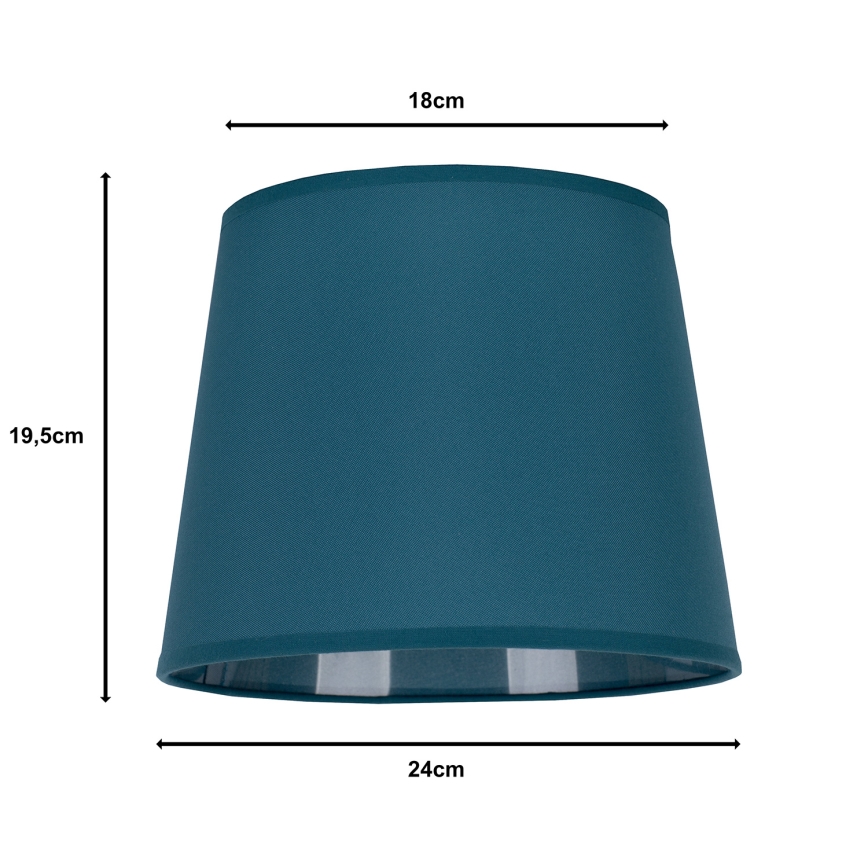 Duolla - Abažur za stonu lampu CLASSIC M E27 pr. 24 cm tirkizna