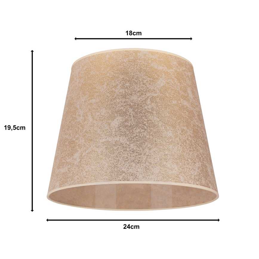 Duolla - Abažur za stonu lampu CLASSIC M E27 pr. 24 cm zlatna