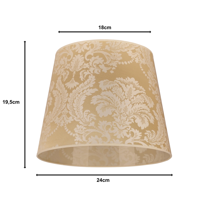 Duolla - Abažur za stonu lampu CLASSIC M E27 pr. 24 cm zlatna
