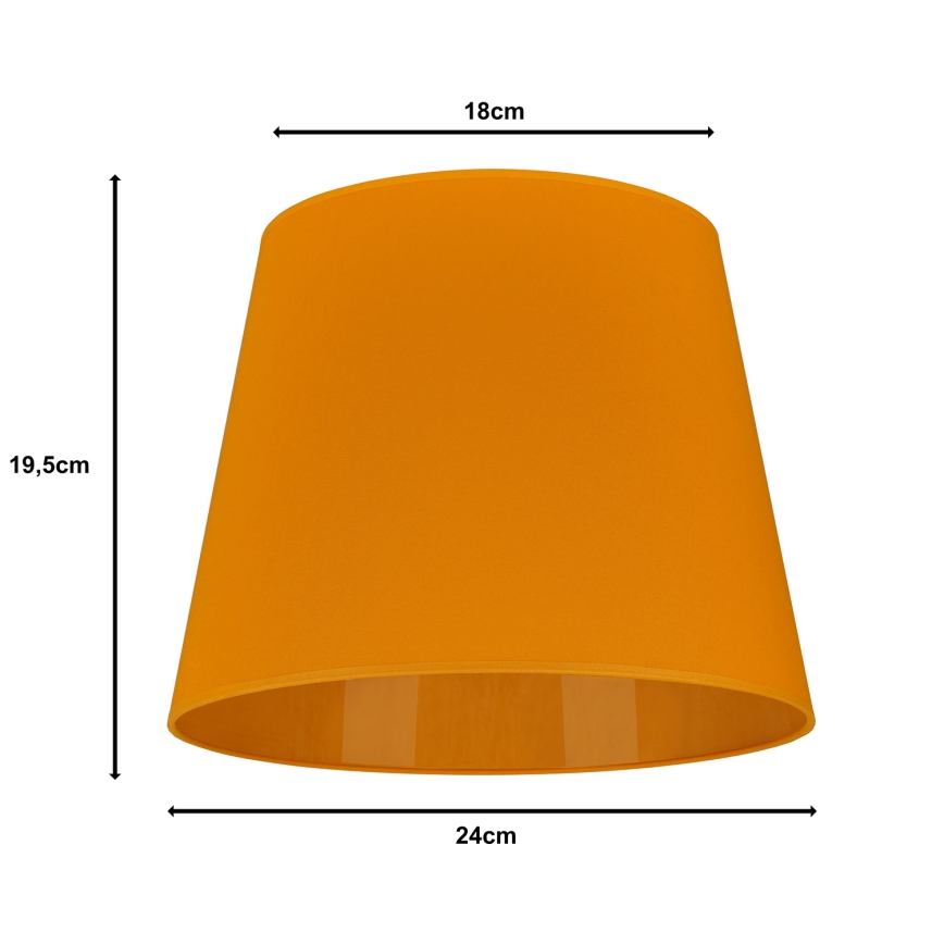 Duolla - Abažur za stonu lampu CLASSIC M E27 pr. 24 cm žuta