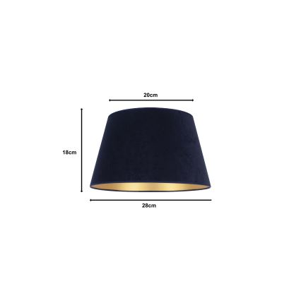 Duolla - Abažur za stonu lampu CONE M E27 pr. 28 cm plava