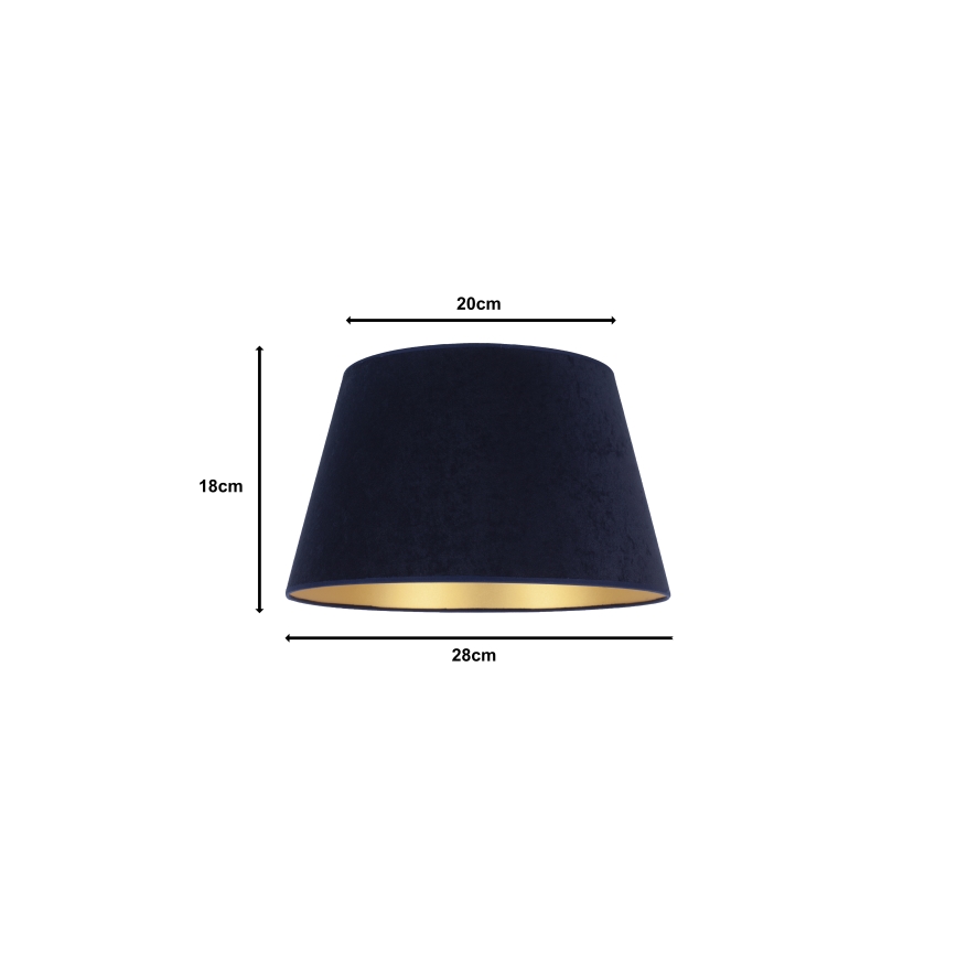 Duolla - Abažur za stonu lampu CONE M E27 pr. 28 cm plava