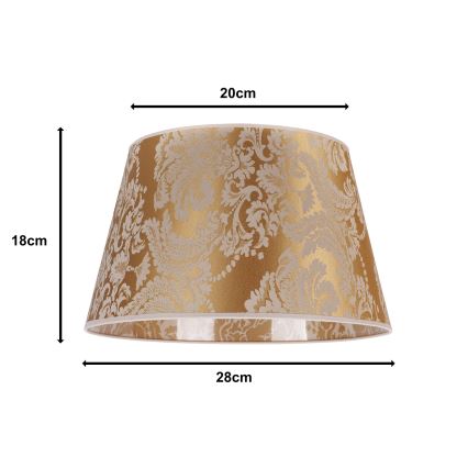 Duolla - Abažur za stonu lampu CONE M E27 pr. 28 cm zlatna