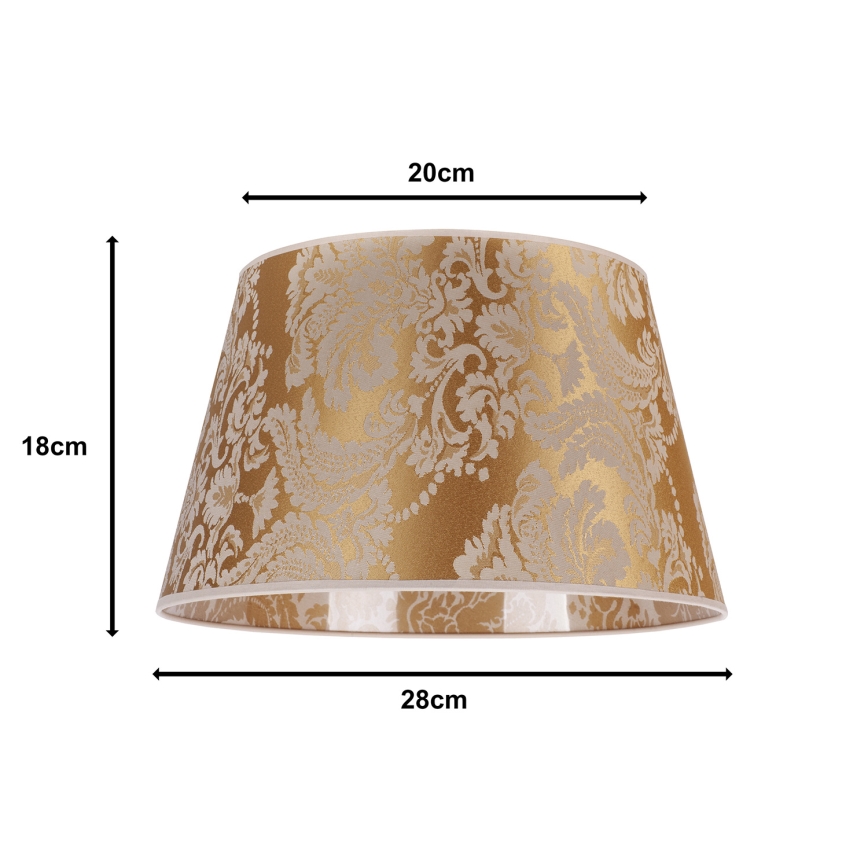 Duolla - Abažur za stonu lampu CONE M E27 pr. 28 cm zlatna