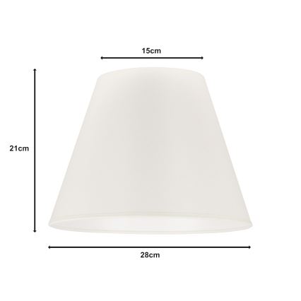 Duolla - Abažur za stonu lampu SOFIA S E27 pr. 28 cm bež