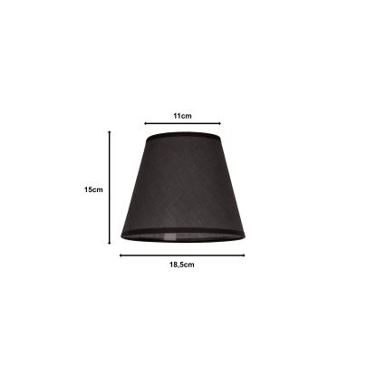 Duolla - Abažur za stonu lampu SOFIA XS E14 pr. 18,5 cm antracit