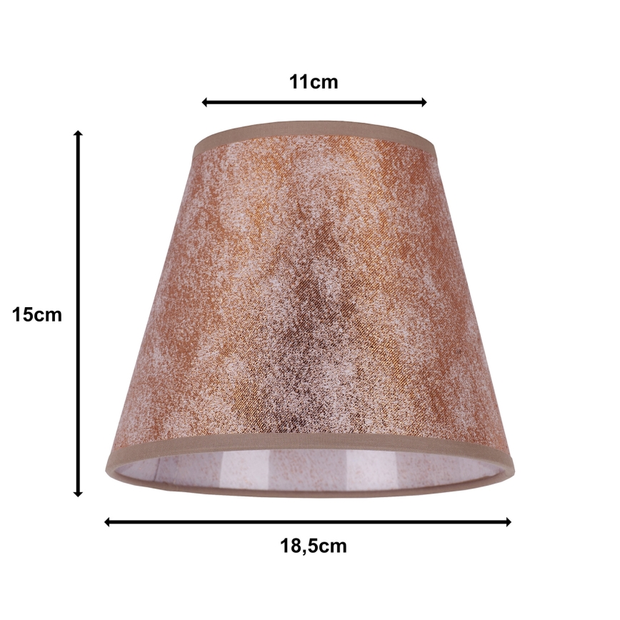 Duolla - Abažur za stonu lampu SOFIA XS E14 pr. 18,5 cm bakrena