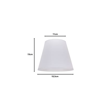 Duolla - Abažur za stonu lampu SOFIA XS E14 pr. 18,5 cm bela