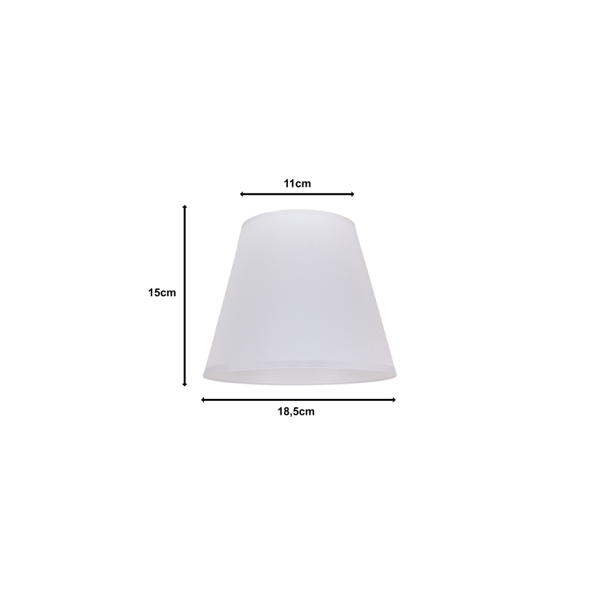 Duolla - Abažur za stonu lampu SOFIA XS E14 pr. 18,5 cm bela