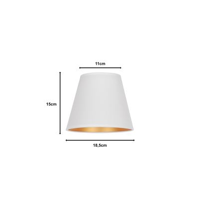 Duolla - Abažur za stonu lampu SOFIA XS E14 pr. 18,5 cm bela