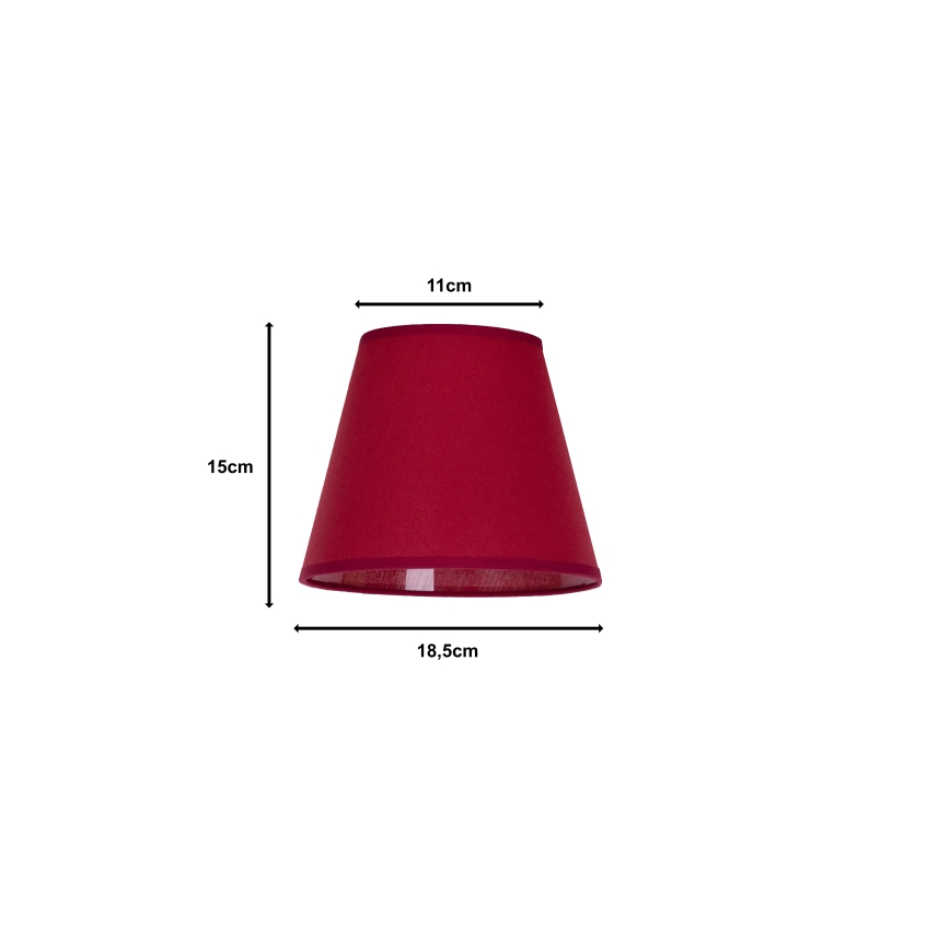 Duolla - Abažur za stonu lampu SOFIA XS E14 pr. 18,5 cm crveno