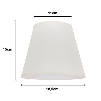 Duolla - Abažur za stonu lampu SOFIA XS E14 pr. 18,5 cm kremasta