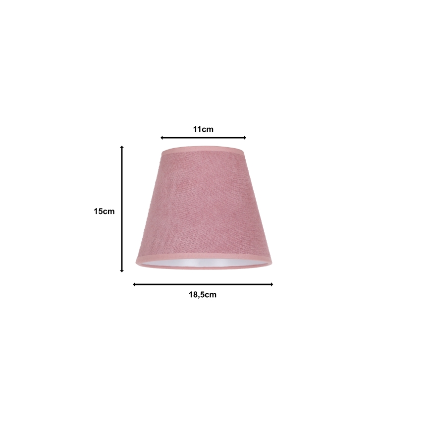 Duolla - Abažur za stonu lampu SOFIA XS E14 pr. 18,5 cm roze
