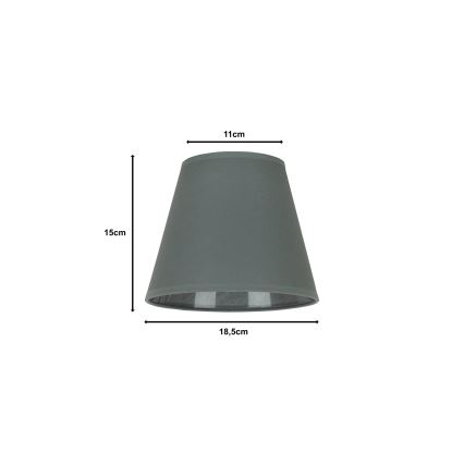 Duolla - Abažur za stonu lampu SOFIA XS E14 pr. 18,5 cm sivo
