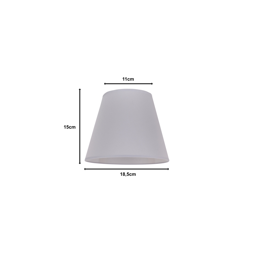 Duolla - Abažur za stonu lampu SOFIA XS E14 pr. 18,5 cm sivo