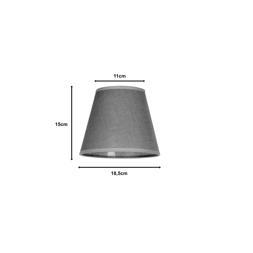 Duolla - Abažur za stonu lampu SOFIA XS E14 pr. 18,5 cm sivo