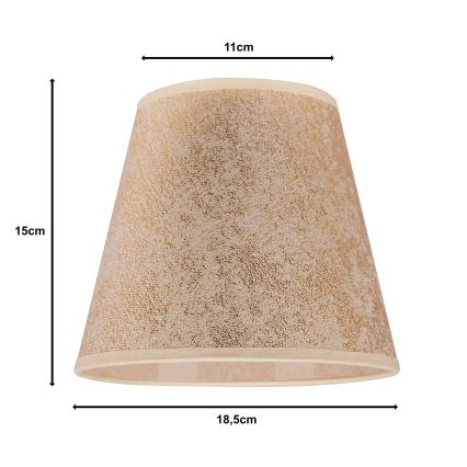 Duolla - Abažur za stonu lampu SOFIA XS E14 pr. 18,5 cm zlatna