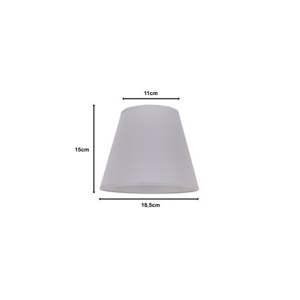 Duolla - Abažur za stonu lampu SOFIA XS E14, prečnika 18,5 cm, siva