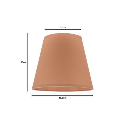 Duolla - Abažur za stonu lampu SOFIA XS E14 Ø 18,5 cm braon