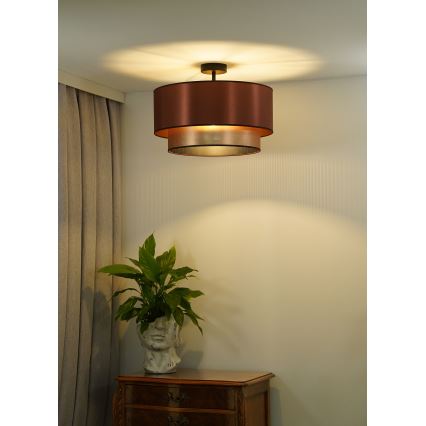 Duolla - Bakarni plafonski luster COPPER SHINY 1xE27/15W/230V prečnik 45 cm