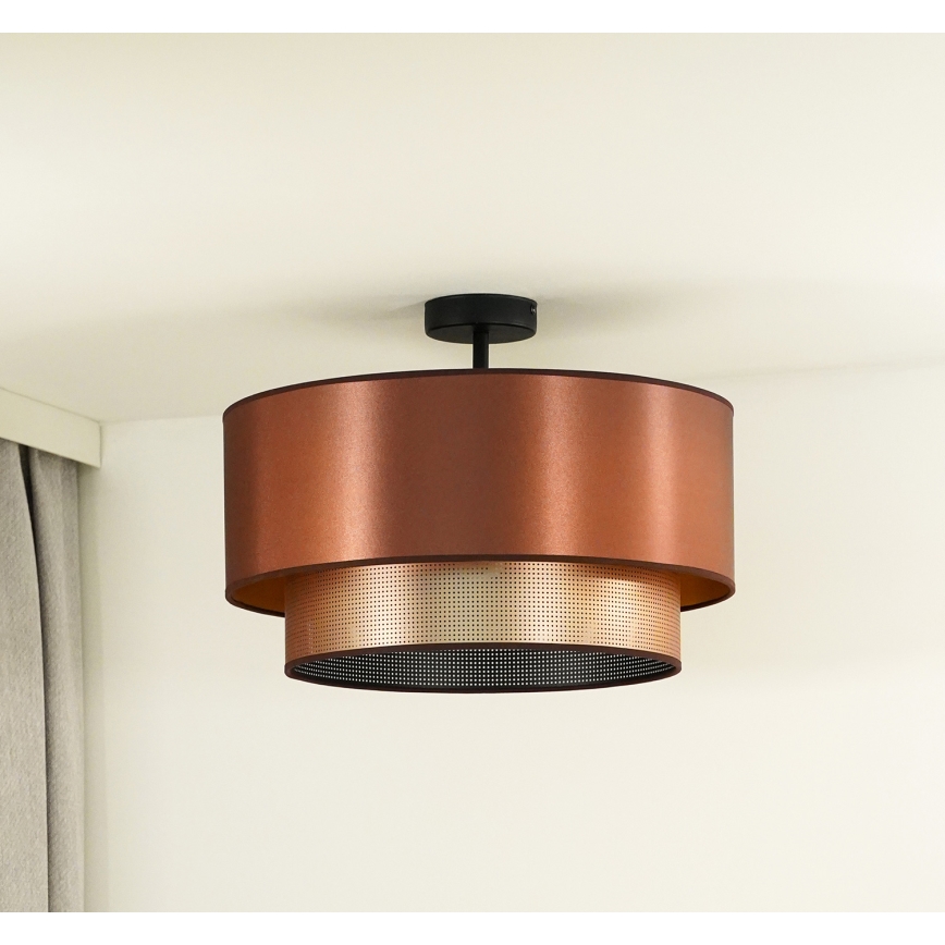 Duolla - Bakarni plafonski luster COPPER SHINY 1xE27/15W/230V prečnik 45 cm