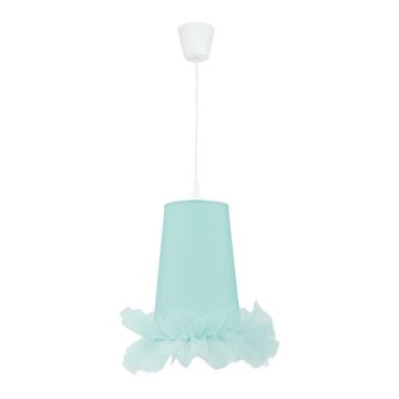 Duolla - Dečiji luster na sajli BALLET 1xE27/40W/230V pr. 21 cm plava