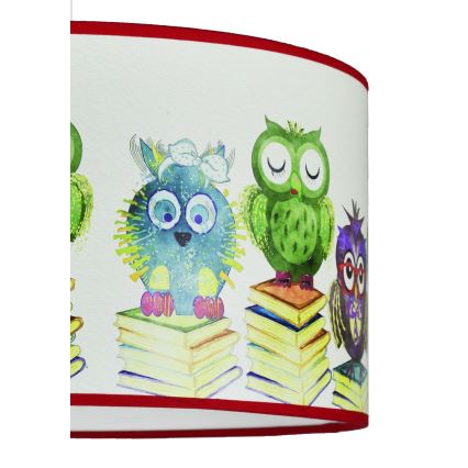 Duolla - Dečiji luster na sajli OWL 1xE27/15W/230V pr. 35 cm