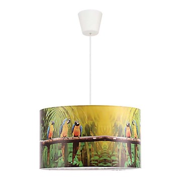 Duolla - Dečiji luster na sajli PARROTS 1xE27/40W/230V pr. 35 cm