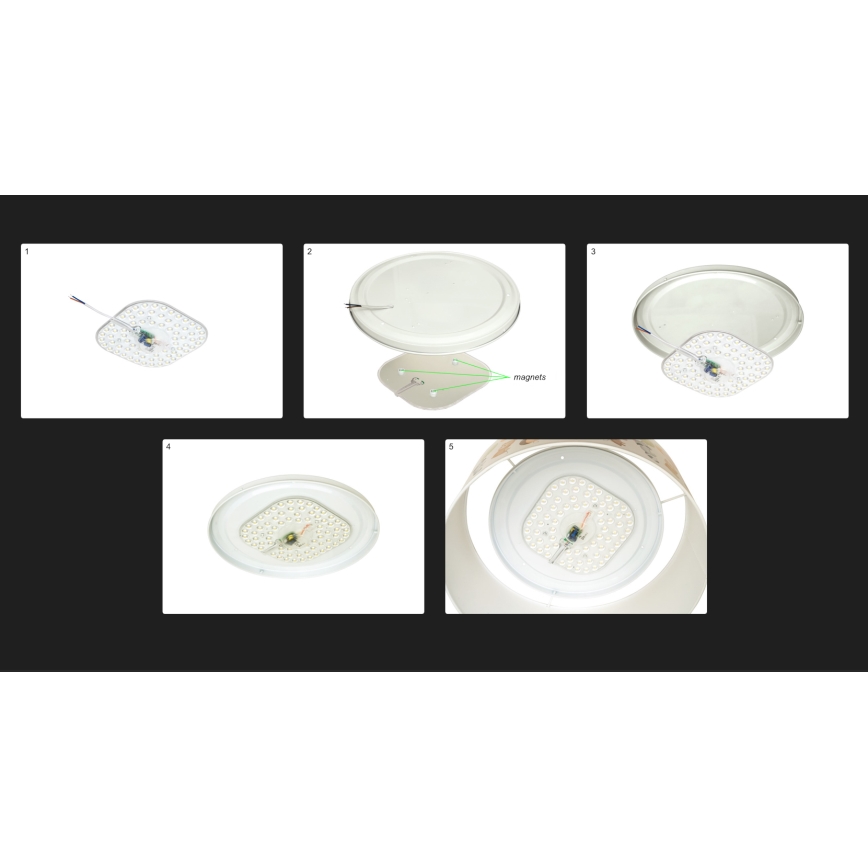 Duolla - LED Dečija plafonjera CORTINA LED/26W/230V pr. 40 cm 4000K
