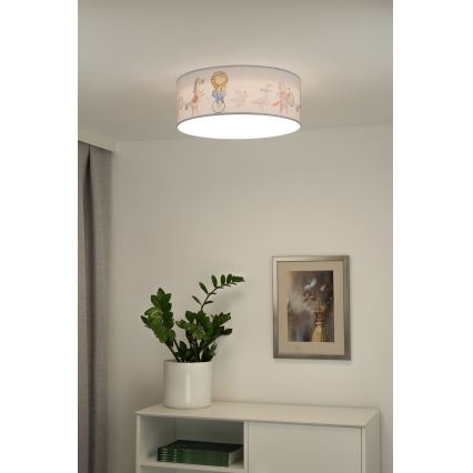 Duolla - LED Dečija plafonjera CORTINA LED/26W/230V pr. 40 cm 4000K