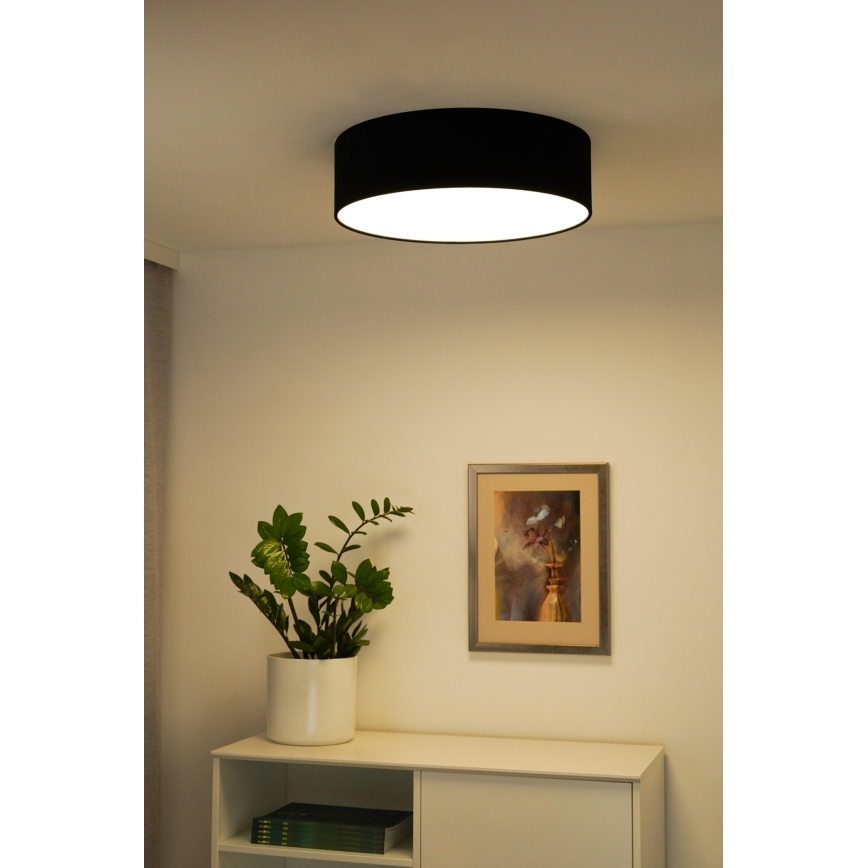 Duolla - LED Plafonjera CORTINA LED/26W/230V pr. 30 cm 4000K crno