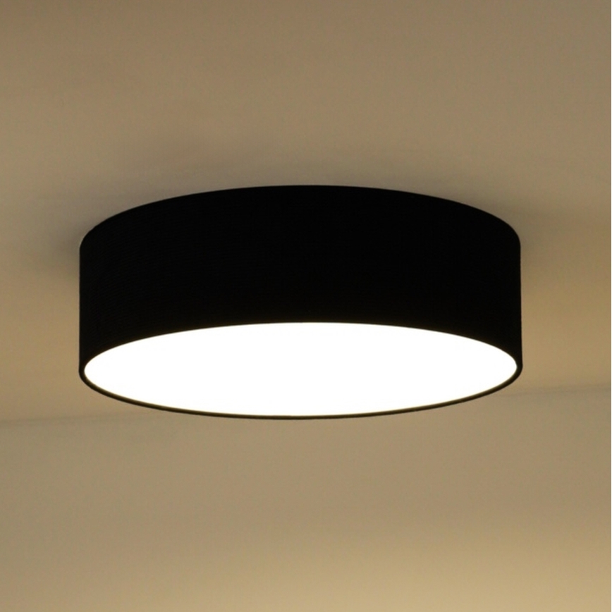 Duolla - LED Plafonjera CORTINA LED/26W/230V pr. 30 cm 4000K crno