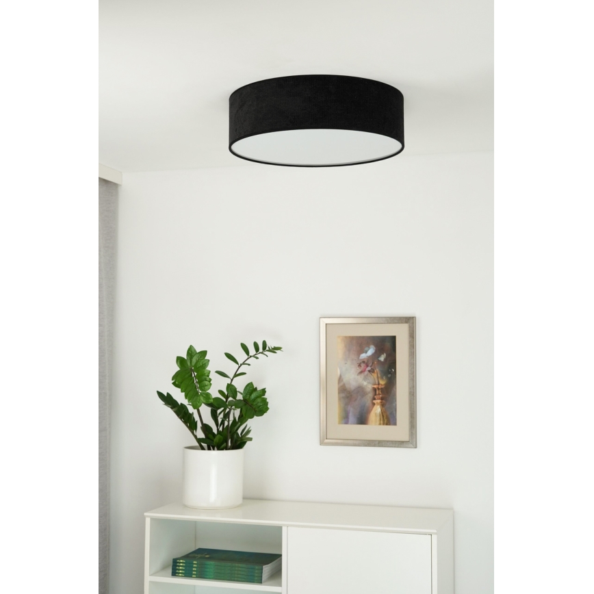 Duolla - LED Plafonjera CORTINA LED/26W/230V pr. 30 cm 4000K crno