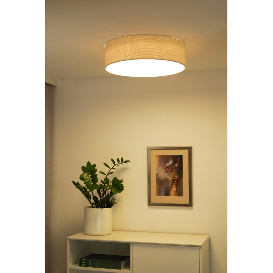 Duolla - LED Plafonjera CORTINA LED/26W/230V pr. 30 cm 4000K kremasta