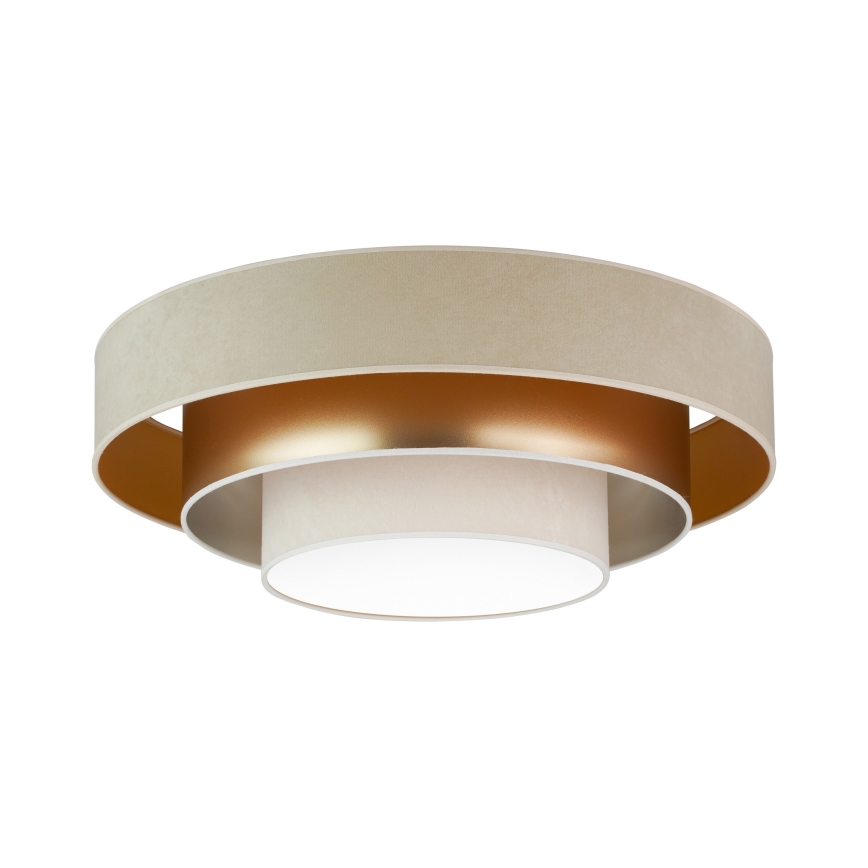 Duolla - LED Plafonjera LUNETA LED/26W/230V pr. 60 cm 4000K bež/zlatna/kremasta