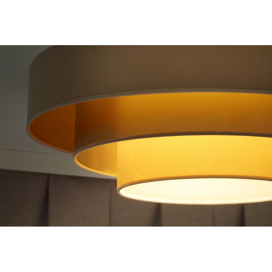 Duolla - LED Plafonjera LUNETA LED/26W/230V pr. 60 cm 4000K bež/zlatna/kremasta