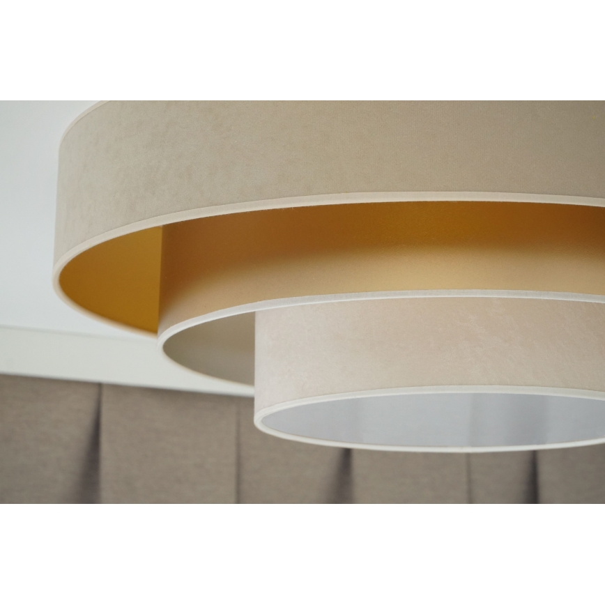 Duolla - LED Plafonjera LUNETA LED/26W/230V pr. 60 cm 4000K bež/zlatna/kremasta