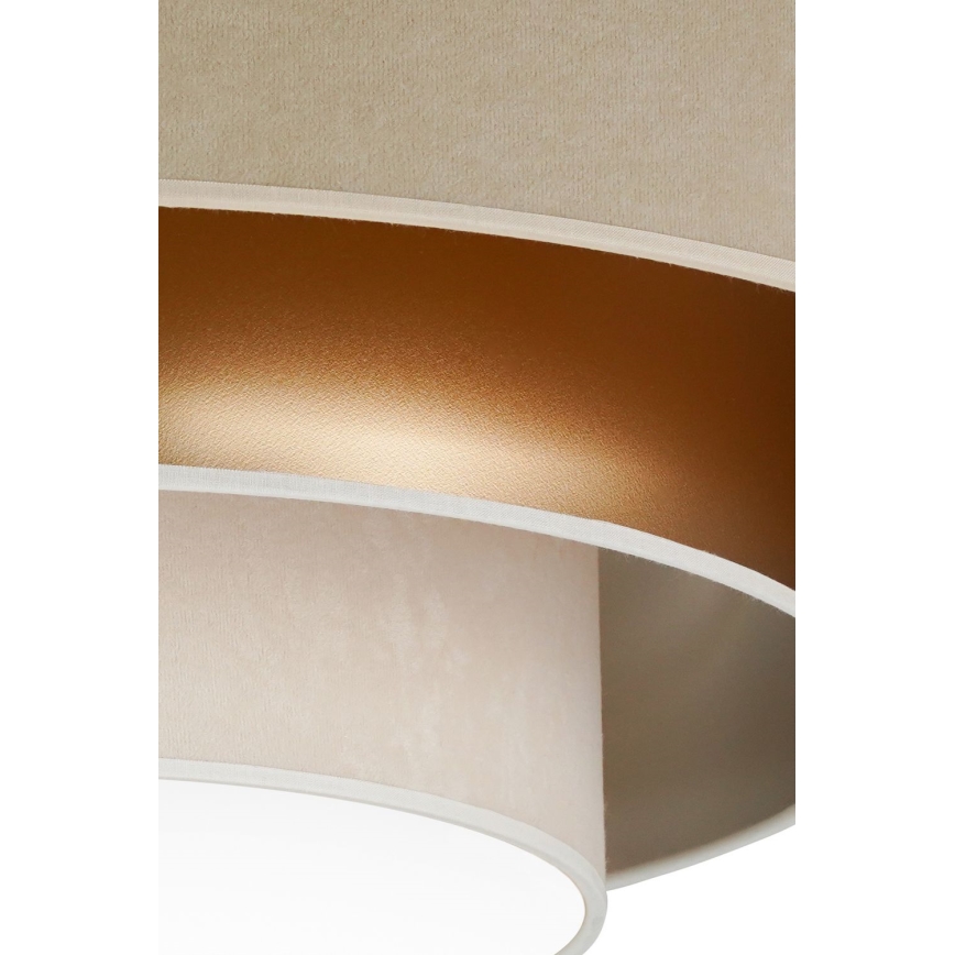 Duolla - LED Plafonjera LUNETA LED/26W/230V pr. 60 cm 4000K bež/zlatna/kremasta