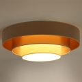 Duolla - LED Plafonjera LUNETA LED/26W/230V pr. 60 cm 4000K bež/zlatna/kremasta