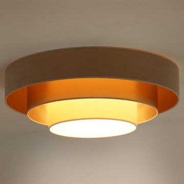 Duolla - LED Plafonjera LUNETA LED/26W/230V pr. 60 cm 4000K bež/zlatna/kremasta