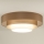 Duolla - LED Plafonjera LUNETA LED/26W/230V pr. 60 cm 4000K braon/zlatna/bela